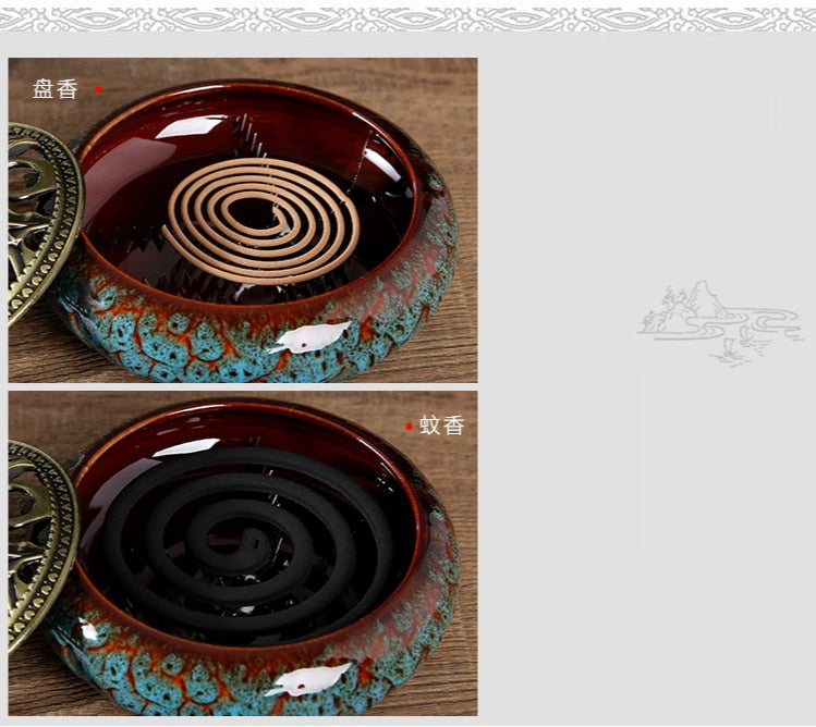 【孔雀の香】Peacock incense burner 中国お香 香炉 お香立て 癒し 瞑想 ヨガ リラックス ギフト