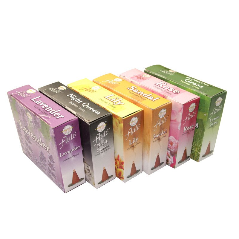 【お試しにピッタリ!アロマコーン香 Coloful Incense Cone】中国お香 コーンタイプ アロマ インセンス 雑貨 癒し 瞑想 ヨガ リラックス