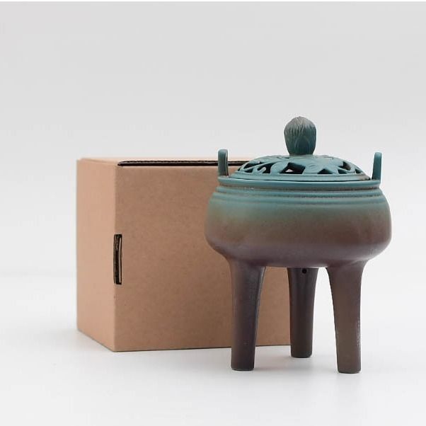【高台の香炉】High ground incense burner 中国お香 香炉 お香立て 癒し 瞑想 ヨガ リラックス ギフト
