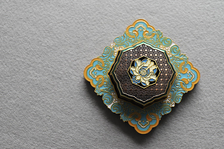 【蓮香の色彩】Lotus incense burner 中国お香 建物 塔 寺 お香立て 癒し 瞑想 ヨガ リラックス ギフト