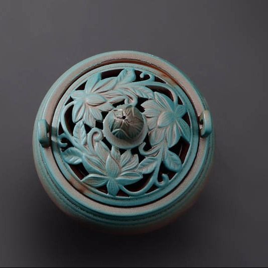【高台の香炉】High ground incense burner 中国お香 香炉 お香立て 癒し 瞑想 ヨガ リラックス ギフト