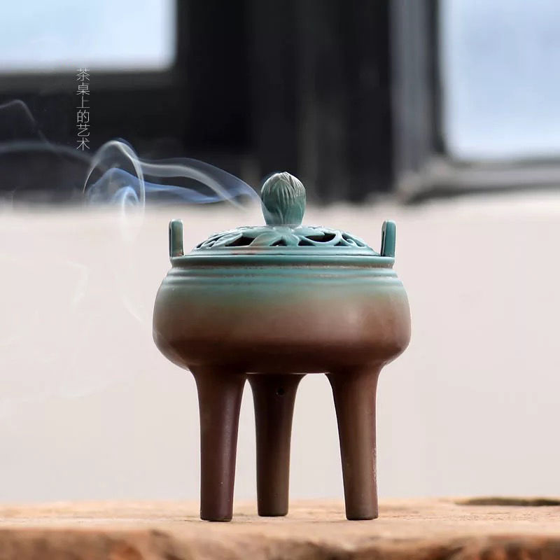 【高台の香炉】High ground incense burner 中国お香 香炉 お香立て 癒し 瞑想 ヨガ リラックス ギフト