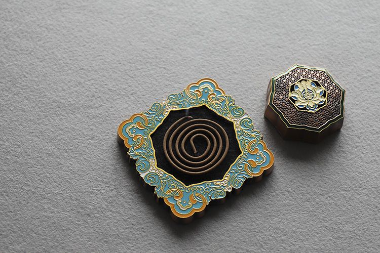 【蓮香の色彩】Lotus incense burner 中国お香 建物 塔 寺 お香立て 癒し 瞑想 ヨガ リラックス ギフト