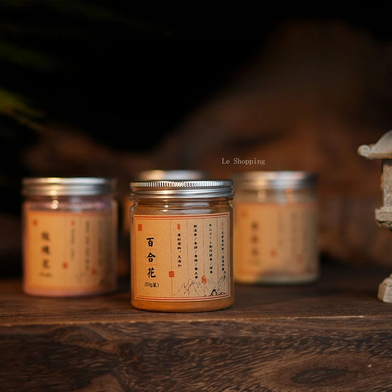 【天然花香の薫粉|手作りの逸品】中国お香 粉タイプ アロマ インセンス 雑貨 癒し 瞑想 ヨガ リラックス