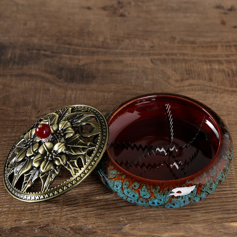 【孔雀の香】Peacock incense burner 中国お香 香炉 お香立て 癒し 瞑想 ヨガ リラックス ギフト
