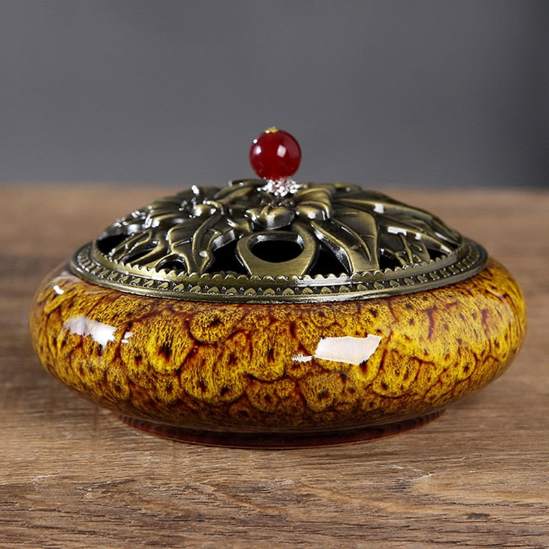 【孔雀の香】Peacock incense burner 中国お香 香炉 お香立て 癒し 瞑想 ヨガ リラックス ギフト