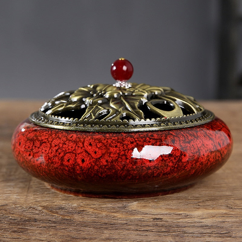 【孔雀の香】Peacock incense burner 中国お香 香炉 お香立て 癒し 瞑想 ヨガ リラックス ギフト