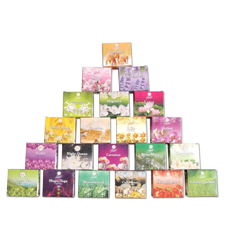 【お試しにピッタリ!アロマコーン香 Coloful Incense Cone】中国お香 コーンタイプ アロマ インセンス 雑貨 癒し 瞑想 ヨガ リラックス