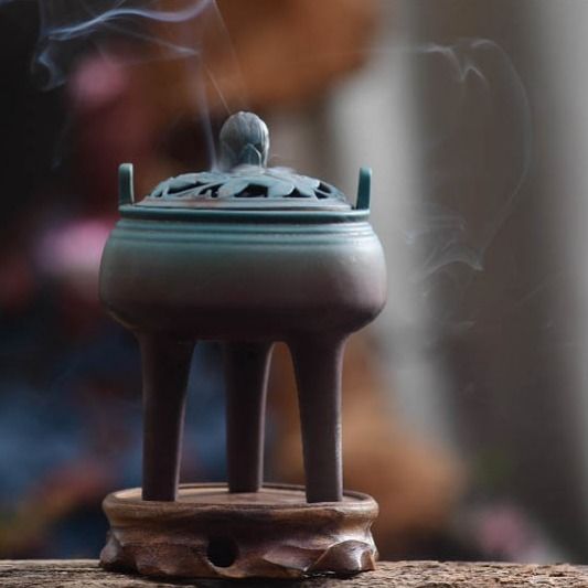 【高台の香炉】High ground incense burner 中国お香 香炉 お香立て 癒し 瞑想 ヨガ リラックス ギフト