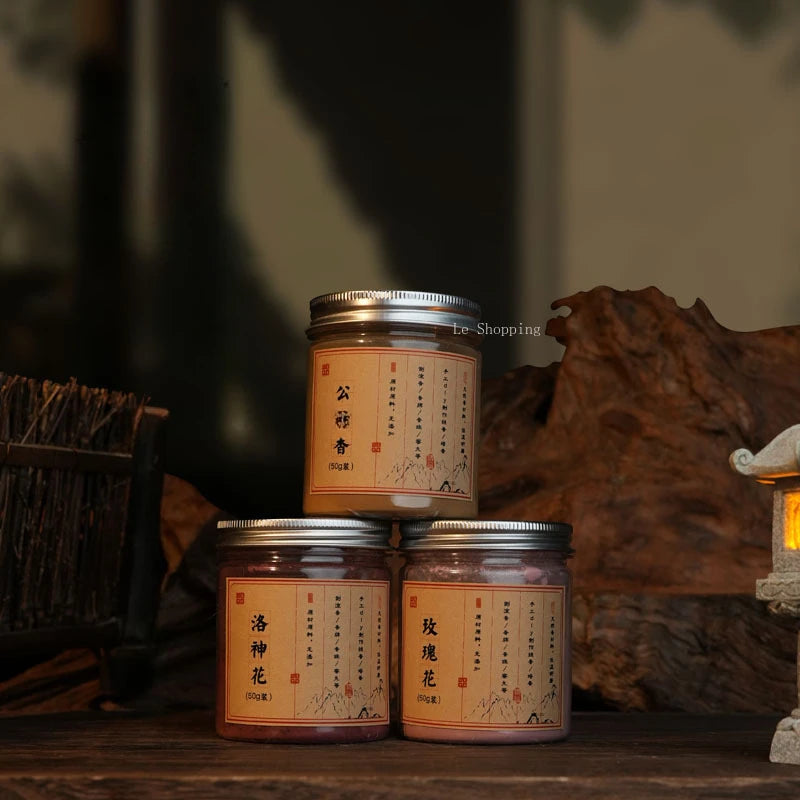 【天然花香の薫粉|手作りの逸品】中国お香 粉タイプ アロマ インセンス 雑貨 癒し 瞑想 ヨガ リラックス