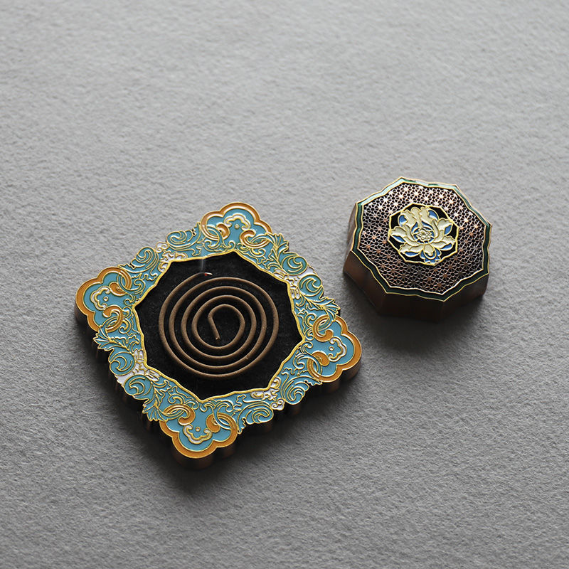【蓮香の色彩】Lotus incense burner 中国お香 建物 塔 寺 お香立て 癒し 瞑想 ヨガ リラックス ギフト