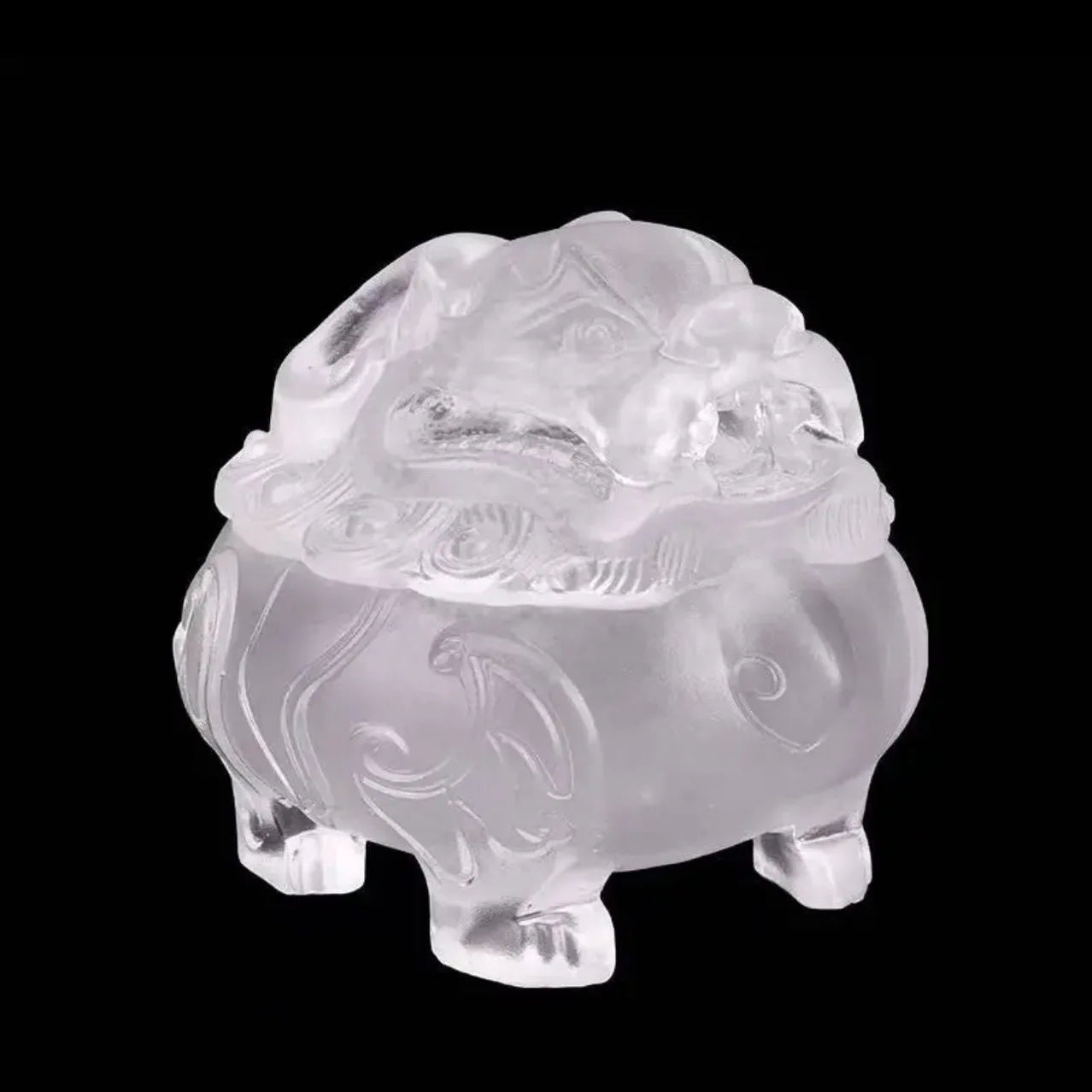 【雪のように透き通る美しさを持つ琉璃香炉】硝子水晶 お香立て 香炉 中国 お香 癒し 瞑想 ヨガ リラックス