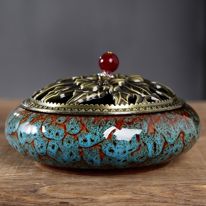 【孔雀の香】Peacock incense burner 中国お香 香炉 お香立て 癒し 瞑想 ヨガ リラックス ギフト