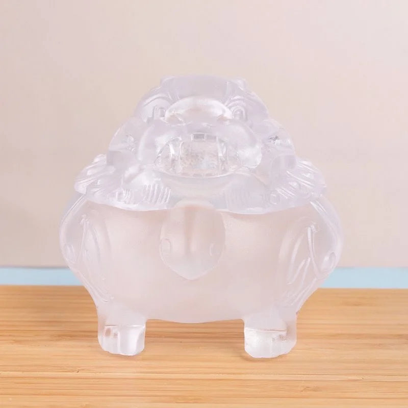【雪のように透き通る美しさを持つ琉璃香炉】硝子水晶 お香立て 香炉 中国 お香 癒し 瞑想 ヨガ リラックス