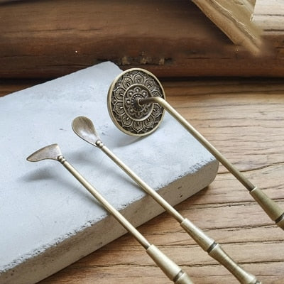 【レトロデザインの初心者向け香具セット Incense stick set】中国お香 お香 道具 香道 お香立て 癒し 瞑想 ヨガ リラックス ゴールド