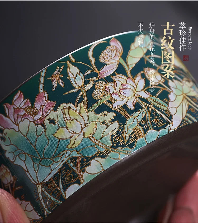 【古典美あふれる紫砂香炉】中国お香 香炉 お香立て 癒し 瞑想 ヨガ リラックス ギフト