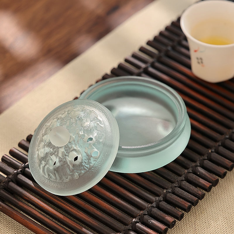 【ギフトにおすすめ! 硝子の香 Grass Incense Holder】中国お香 香炉 贈り物 お香立て 癒し 瞑想 ヨガ リラックス