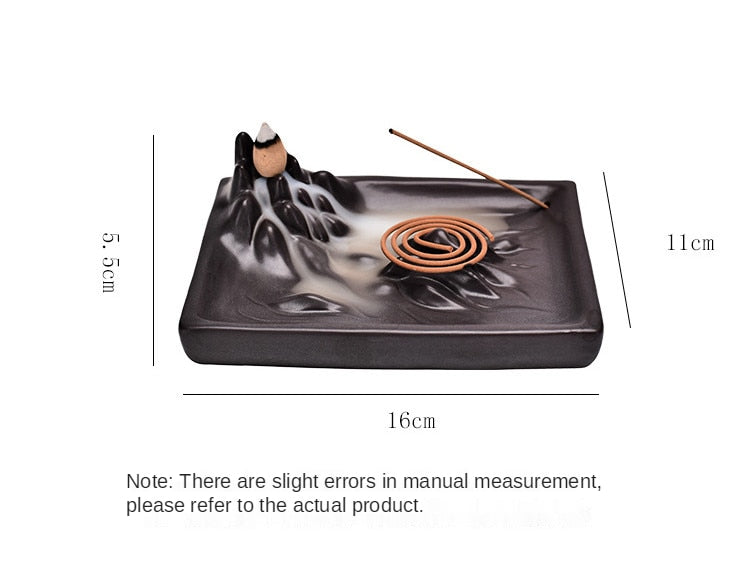 【山々の香 Montains Insence stick holder】中国お香 香炉 お香立て アロマ インセンス 雑貨 癒し 瞑想 ヨガ リラックス 禅