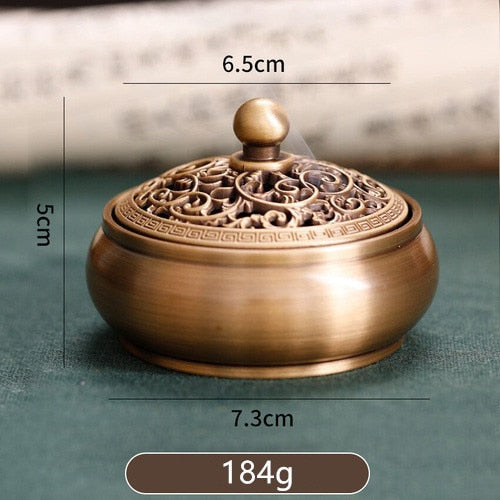 【黄金の伝統 Gold traditional Incense Holder】中国お香 丸型 ゴールド お香立て 癒し 瞑想 ヨガ リラックス