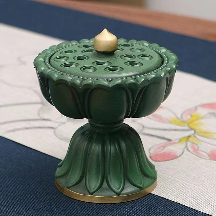 輝きの蓮 Lotus Shine Incense holder】中国お香 蓮 ロータス お香立て