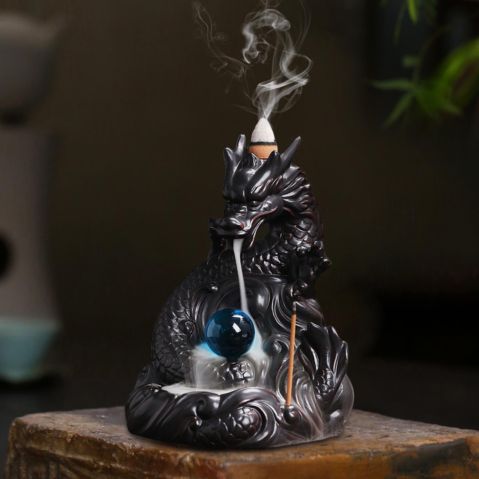 【ドラゴンの滝香2 Dragon backflow Incense Holder】中国お香 倒流香 滝 お香立て 癒し 瞑想 ヨガ リラックス