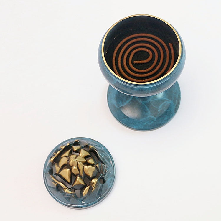 【山の香 Mountain Incense holder】虹色の硝子水晶 お香立て 香炉 中国 お香 癒し 瞑想 ヨガ リラックス