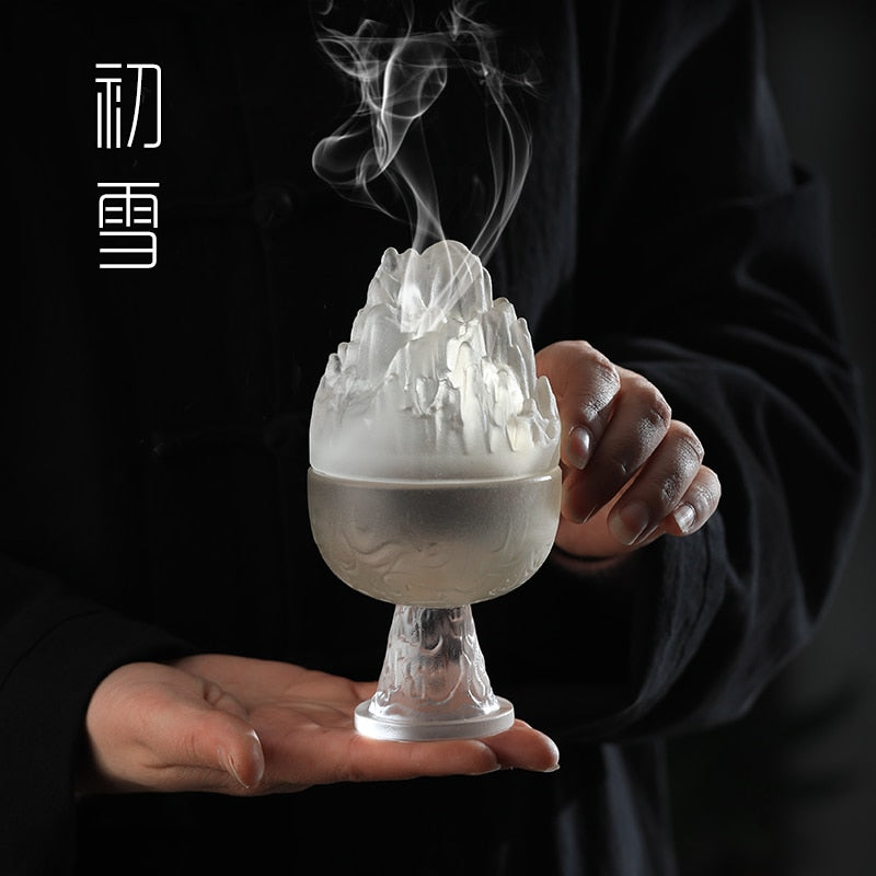 【初雪の香 First Snow Incense burner】お香立て 香炉 中国 アロマ インセンス お香 癒し 瞑想 ヨガ リラックス