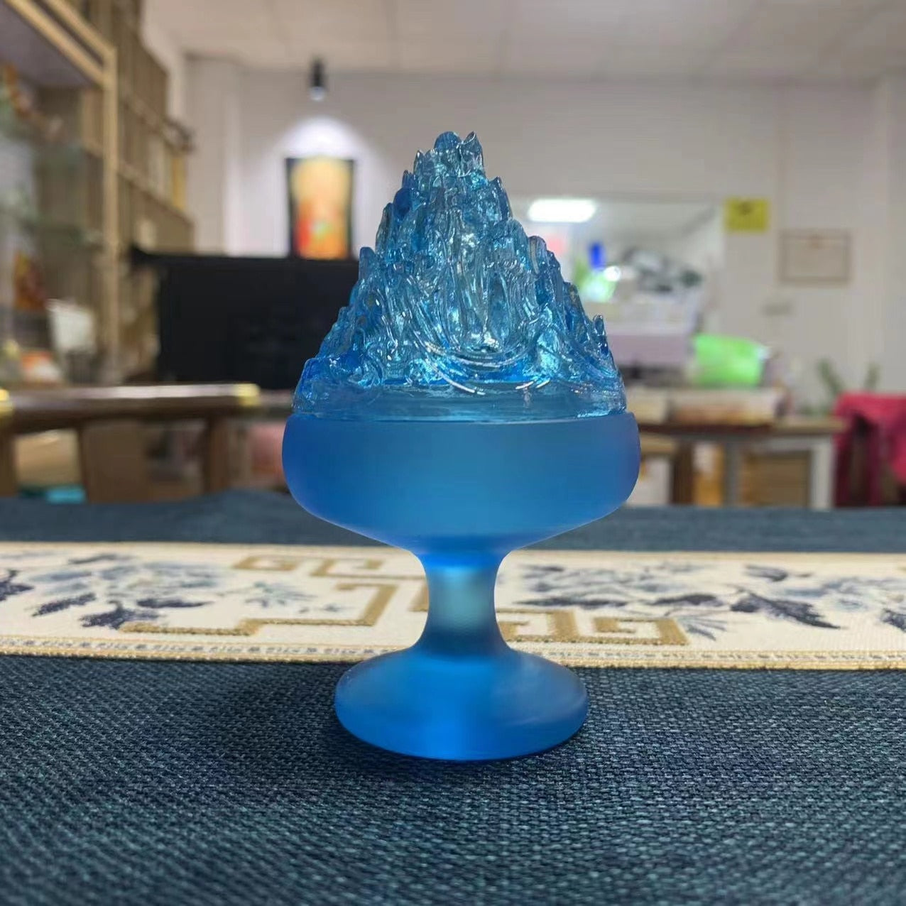 【虹水晶 Rainbow quartz Incense】虹色の硝子水晶 お香立て 香炉 中国 お香 癒し 瞑想 ヨガ リラックス