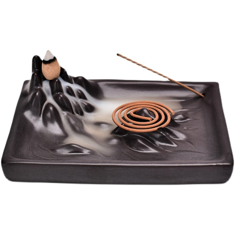 【山々の香 Montains Insence stick holder】中国お香 香炉 お香立て アロマ インセンス 雑貨 癒し 瞑想 ヨガ リラックス 禅