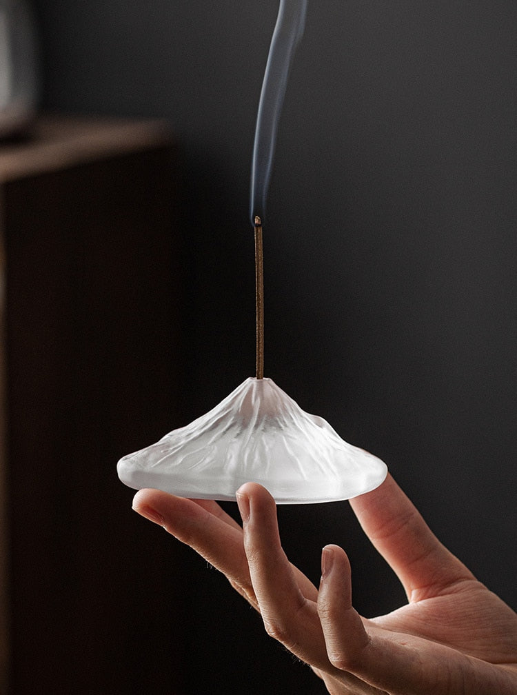 【雪解けの香 Mountain snow Insence holder】お香 香炉 インド アロマ インセンス 雑貨 癒し 瞑想 ヨガ リラックス 禅