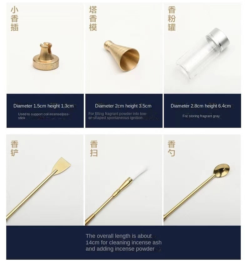 【香道セット incense Kit】中国 お香立て香具セット お香 癒し 瞑想 ヨガ リラックス
