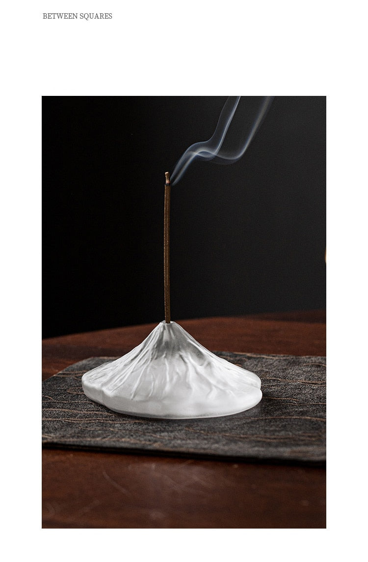 【雪解けの香 Mountain snow Insence holder】お香 香炉 インド アロマ インセンス 雑貨 癒し 瞑想 ヨガ リラックス 禅