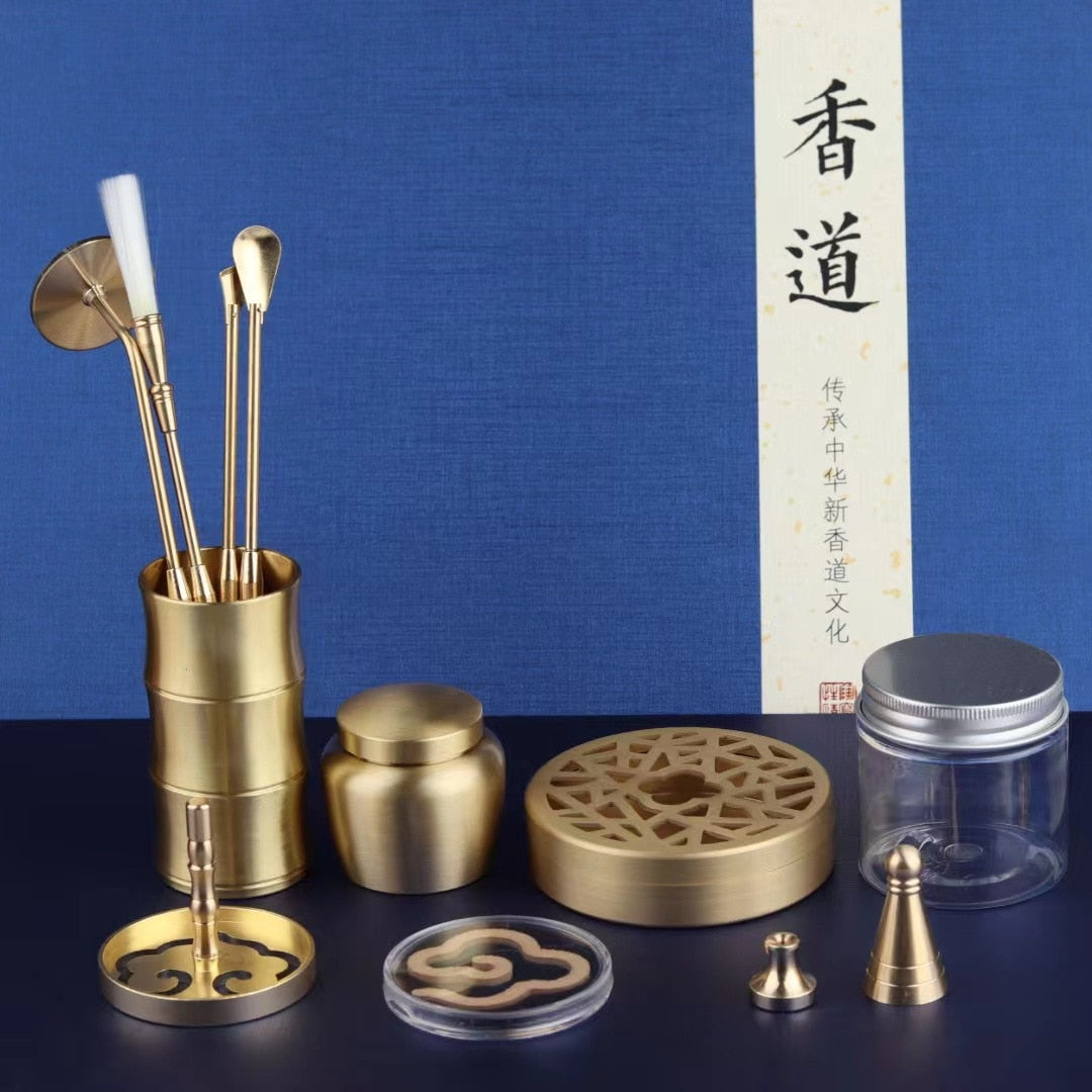 【香道ギフト Gift Insence Kit】中国お香セット 香炉 ギフト アロマ インセンス 雑貨 癒し 瞑想 ヨガ リラックス 禅