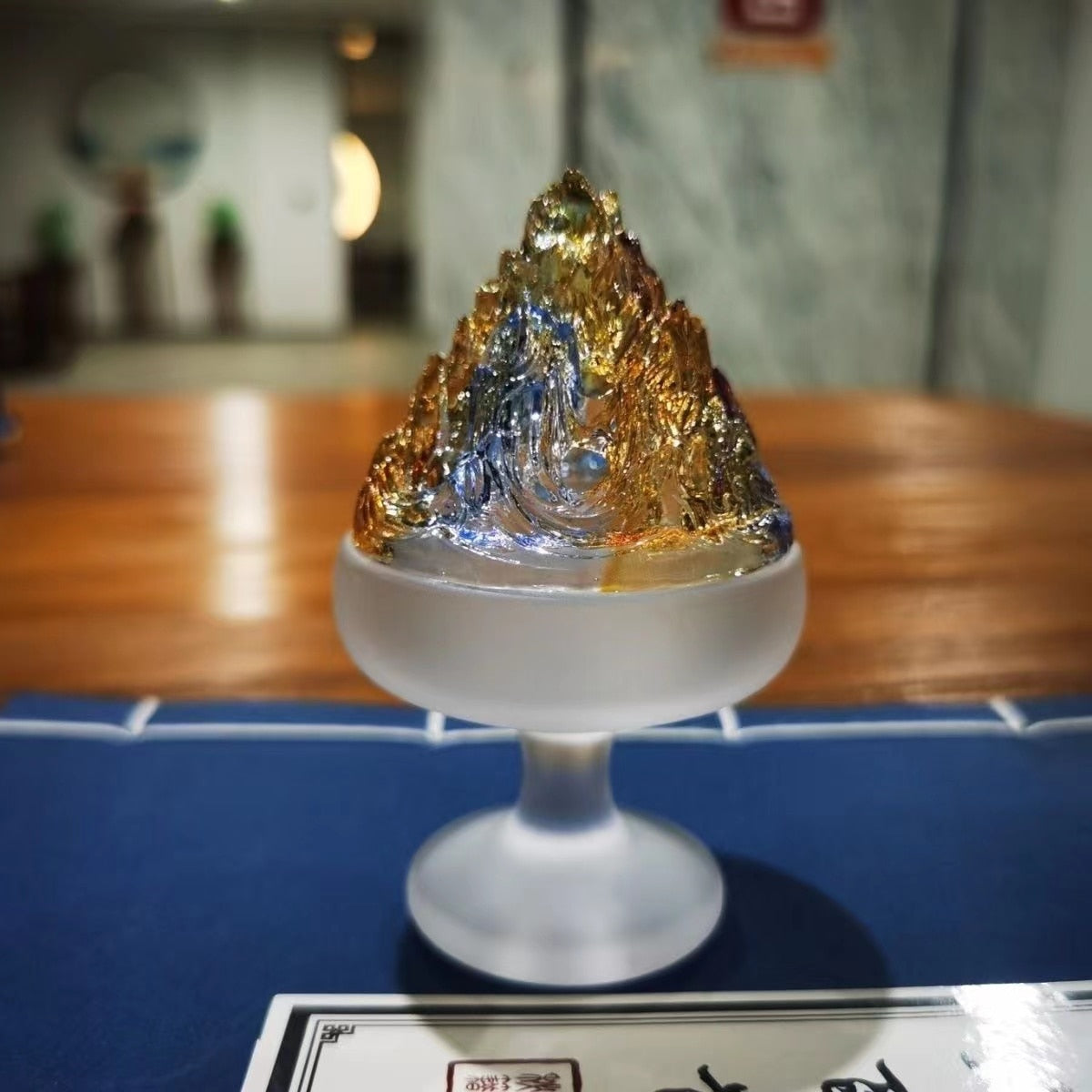 【虹水晶 Rainbow quartz Incense】虹色の硝子水晶 お香立て 香炉 中国 お香 癒し 瞑想 ヨガ リラックス