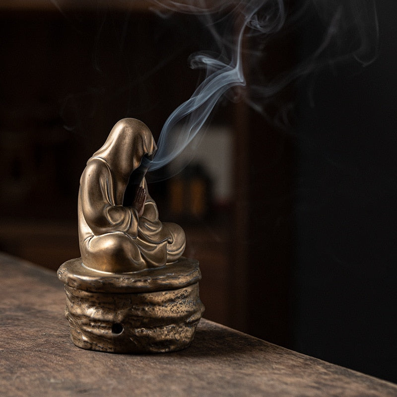 【古の僧香 Old monk Insence holder】お香 香炉 インド アロマ インセンス 雑貨 癒し 瞑想 ヨガ リラックス 禅