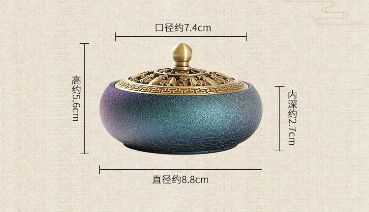 【輝の丸香炉 Shining type circle Incense Holder】中国お香 丸型 お香立て 癒し 瞑想 ヨガ リラックス