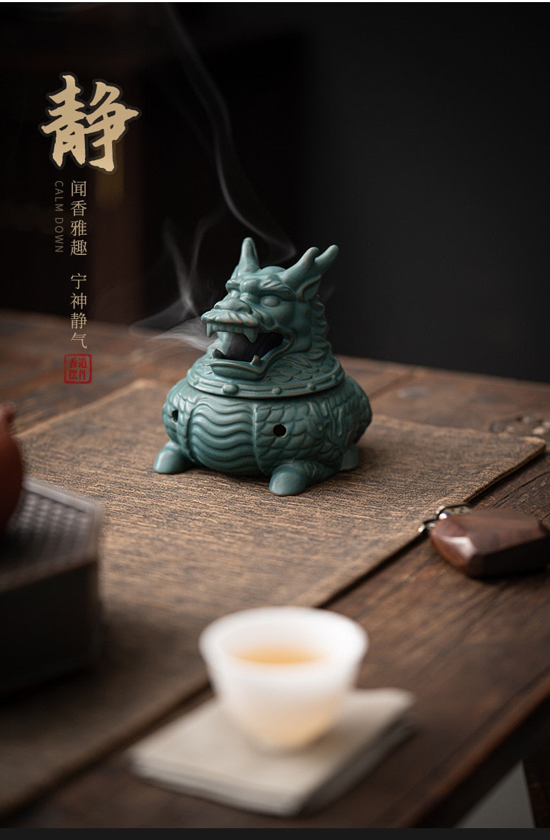 【龍の咆香 Dragon Incense Holder】中国お香 倒流香 滝 お香立て 癒し 瞑想 ヨガ リラックス