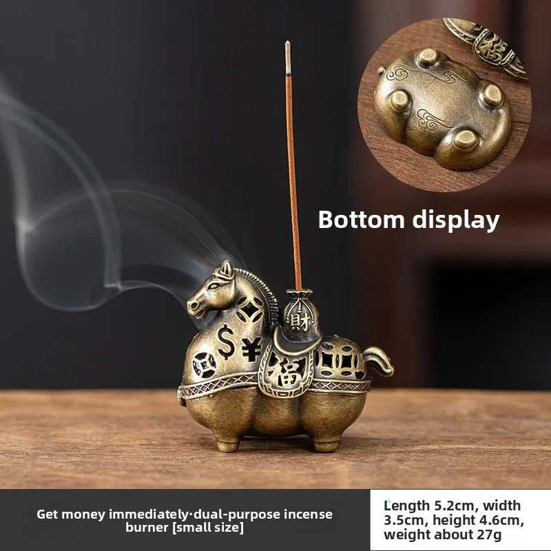 【静香ミニ香炉｜香のための小さな器】家庭用 室内香炉 中国お香 お香立て 癒し 瞑想 ヨガ リラックス