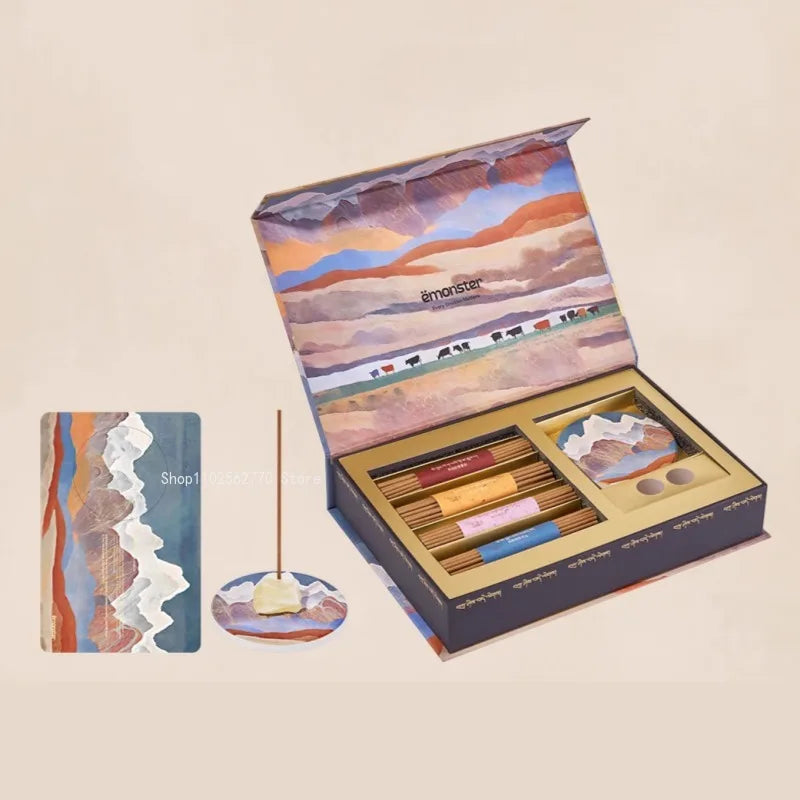 【「雪域聖境」チベット香 線香ギフト｜天然香木×高原植物・心を整える香り】中国お香 お線香 アロマ インセンス 雑貨 癒し 瞑想 ヨガ リラックス