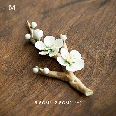 【手作り 梅花 お香立て】 陶器 高級 お香立 中国お香 香炉 茶道 室内 インテリア 癒し
