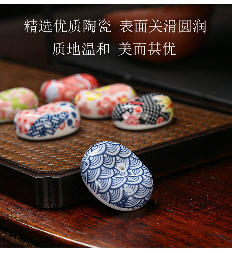 和柄の香 Japanese pattern Insence stick holder】中国お香 香炉 鞠