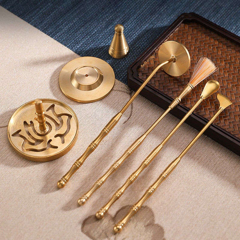 【本格的に始めたい方へ 香具一式セット Authentic Traditional Insence Kit】中国お香 香炉 お香セット アロマ  インセンス 雑貨 癒し 瞑想 ヨガ リラックス 禅 ギフト