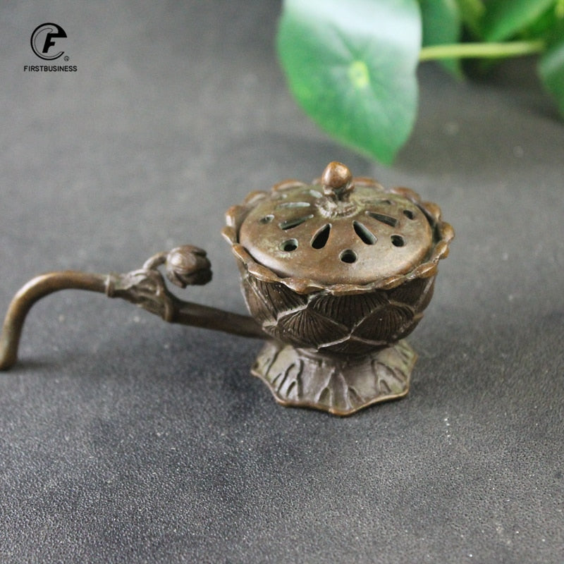 【小さな蓮のアジアン香炉 Mini Lotus Asian Incense holder】中国お香 蓮 ロータス お香立て 癒し 瞑想 ヨガ リラックス