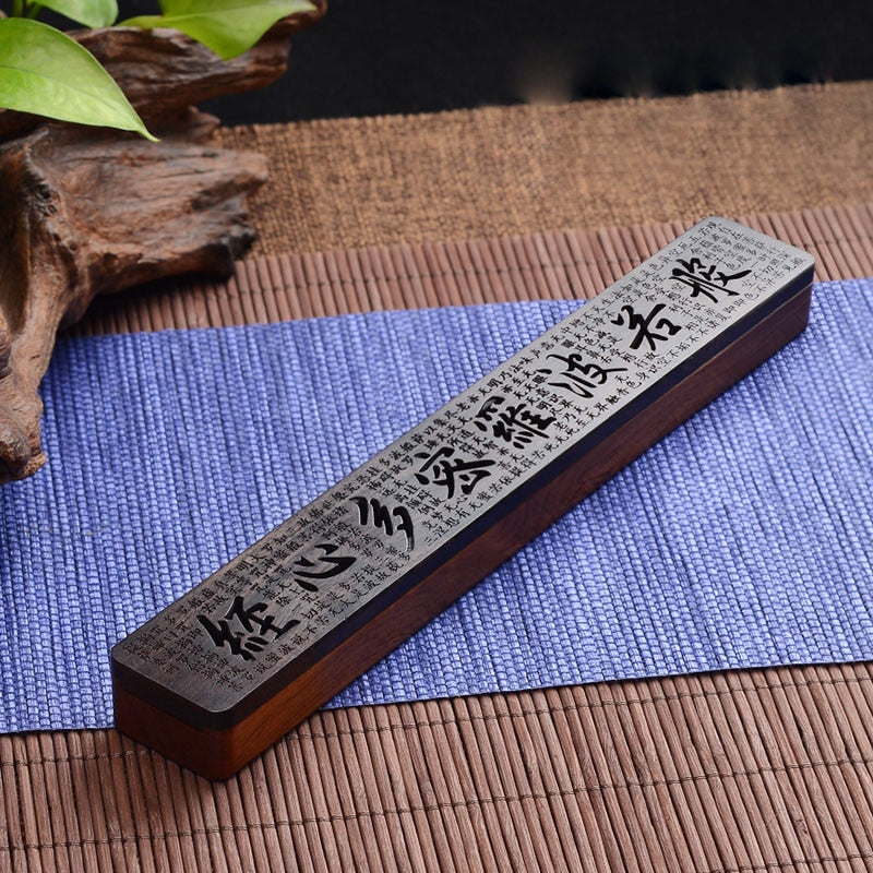 【黒木の香炉 Black Wooden Incense Holder】中国お香 香炉 木箱 黒 アロマ インセンス 雑貨 癒し 瞑想 ヨガ リラックス  禅